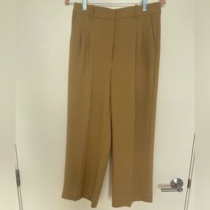 Aritzia Cropped Effortless Pant (Sandy Beige)